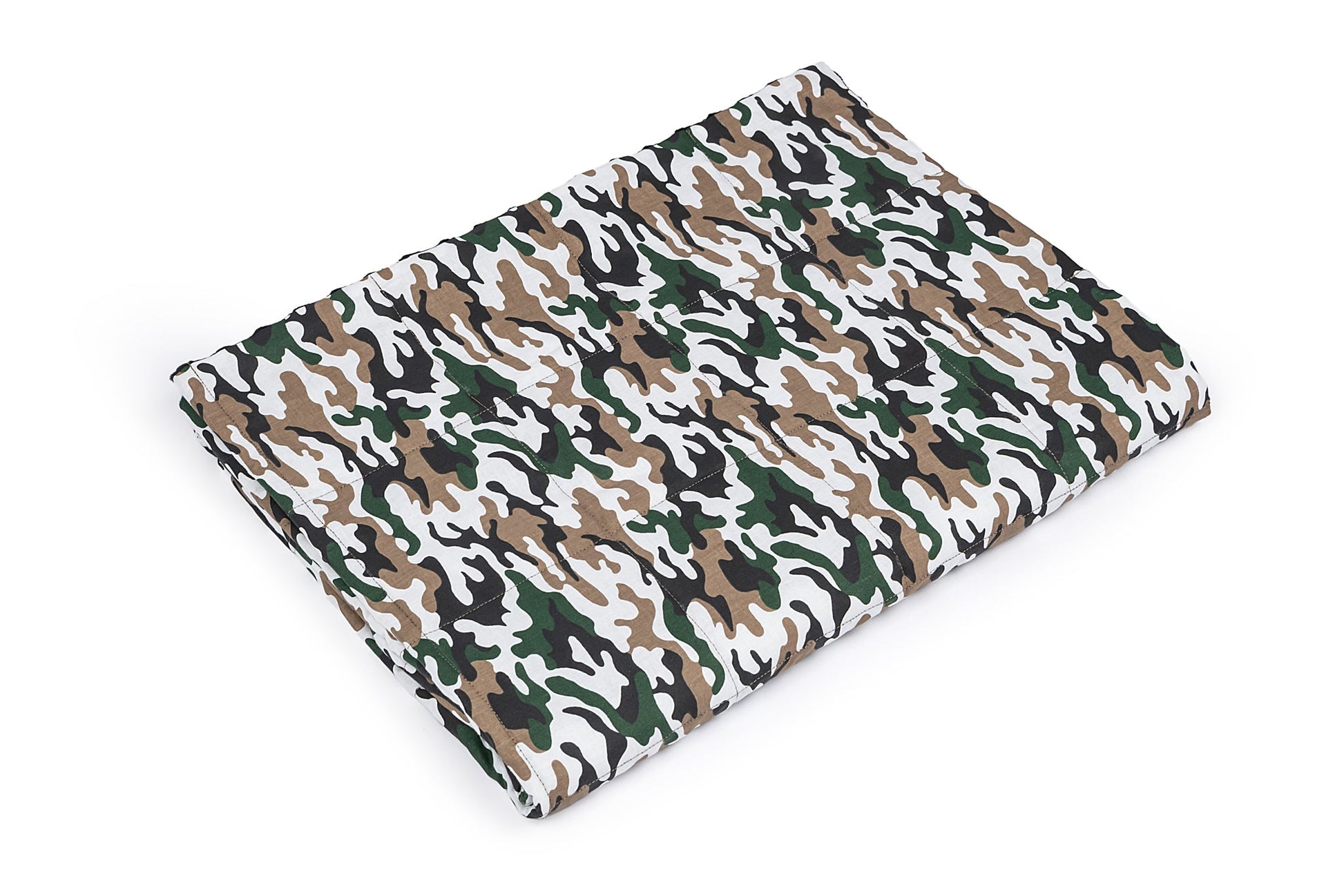 MILITARY CAMOUFLAGE MINKY WEIGHTED BLANKET