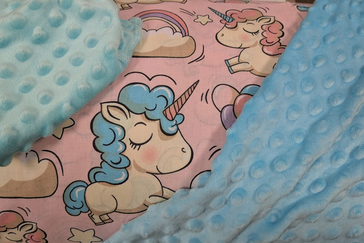 cute unicorns pattern cotton with plush