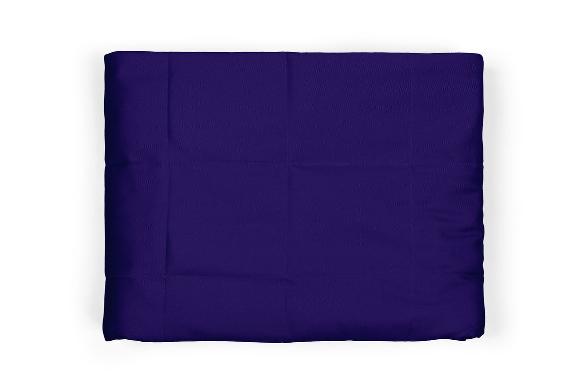 BLUE COTTON WEIGHTED BLANKET
