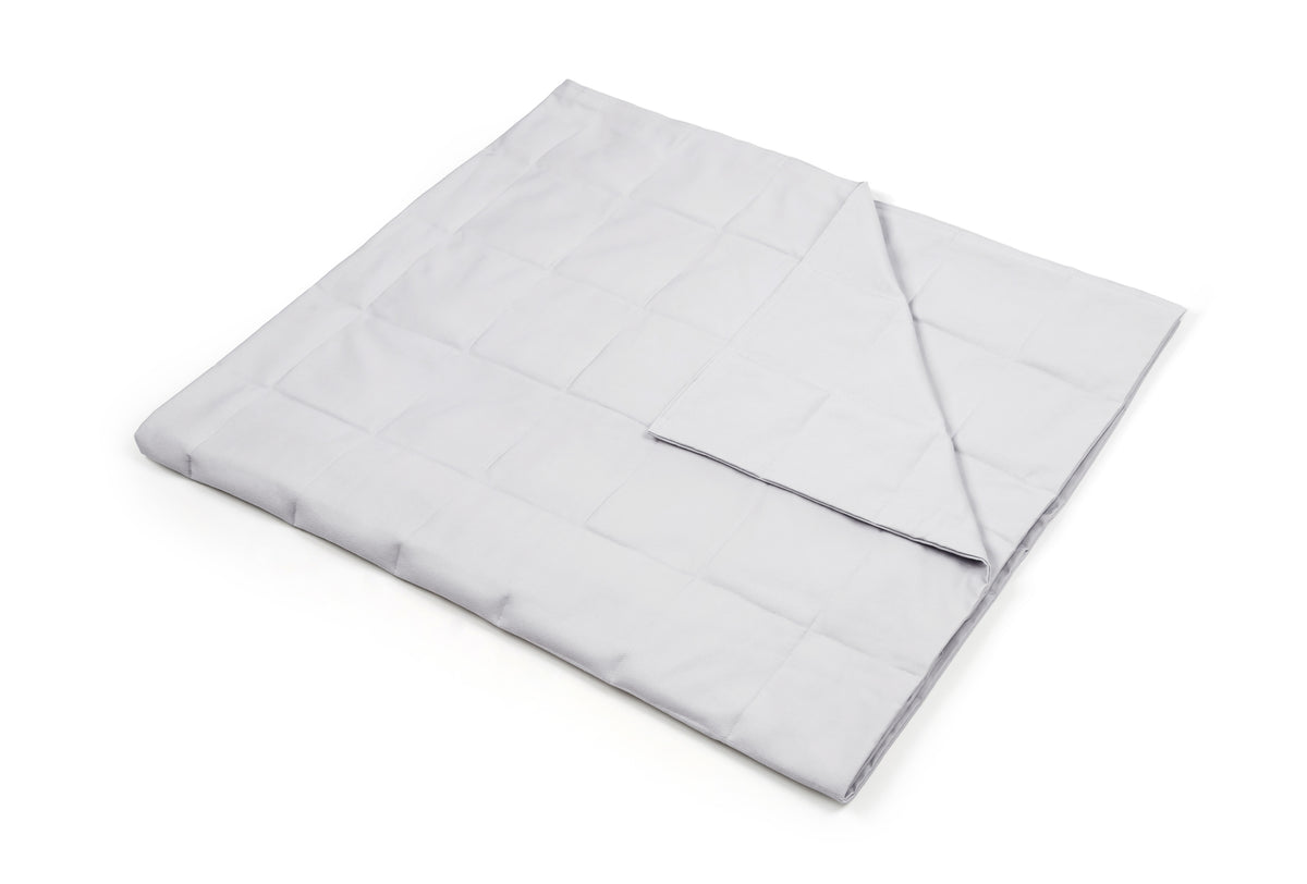 WHITE COTTON WEIGHTED BLANKET