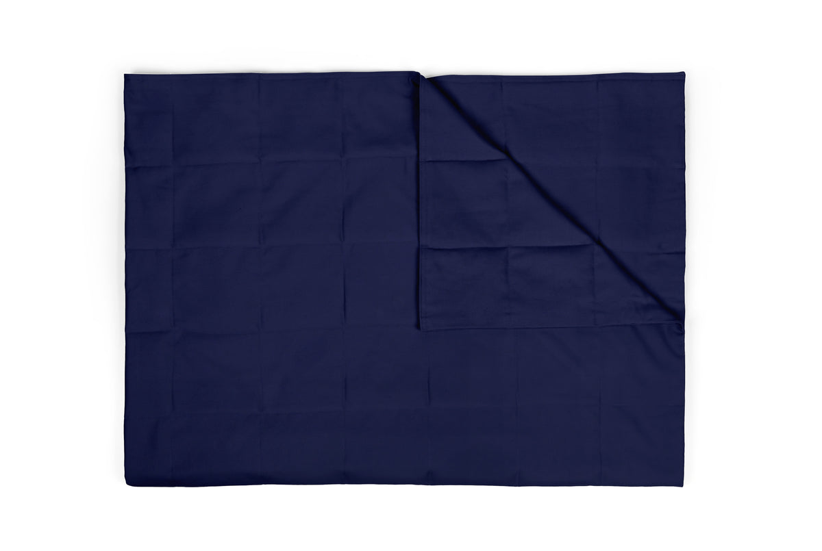 NAVY BLUE COTTON WEIGHTED BLANKET