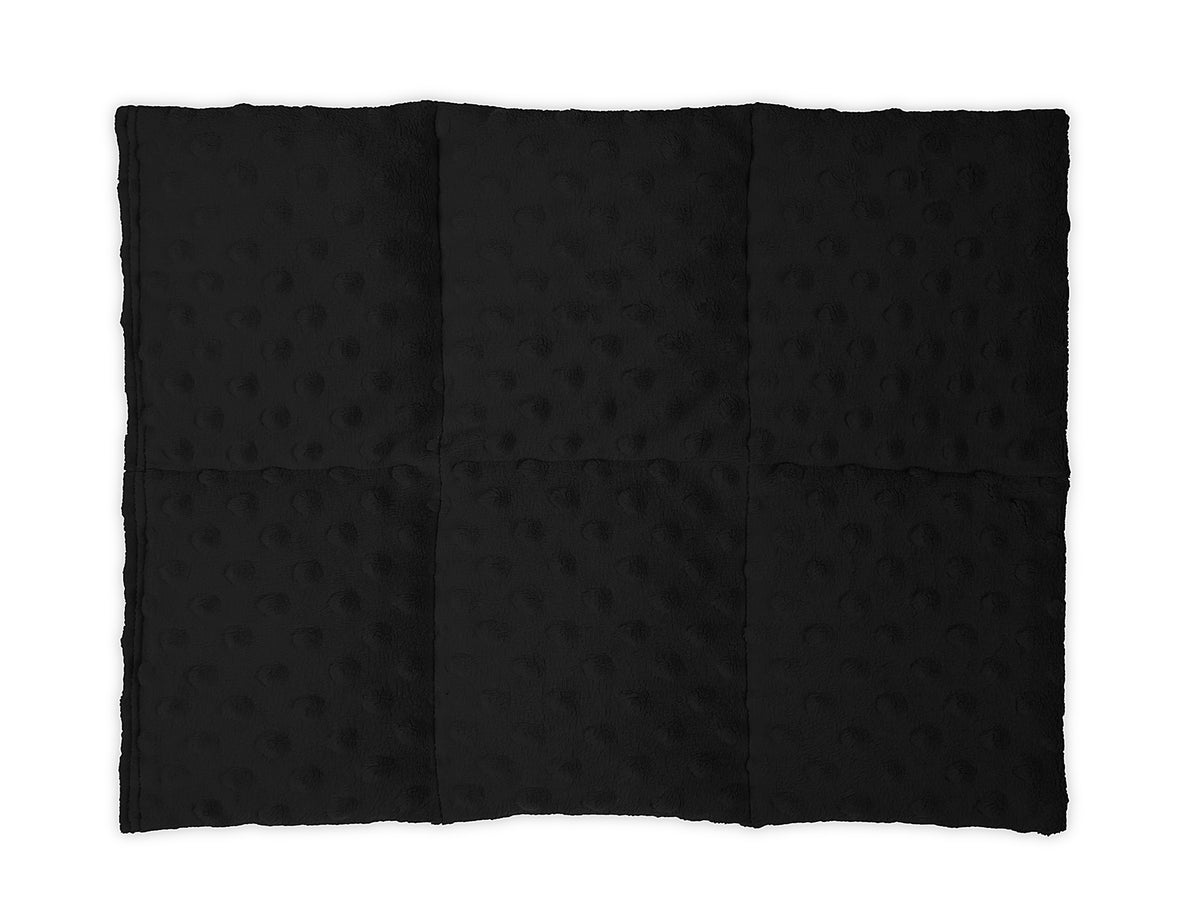 Plush Comfort Weighted Lap Pad black plush side