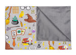 weighted blanket cover on the white backgroung