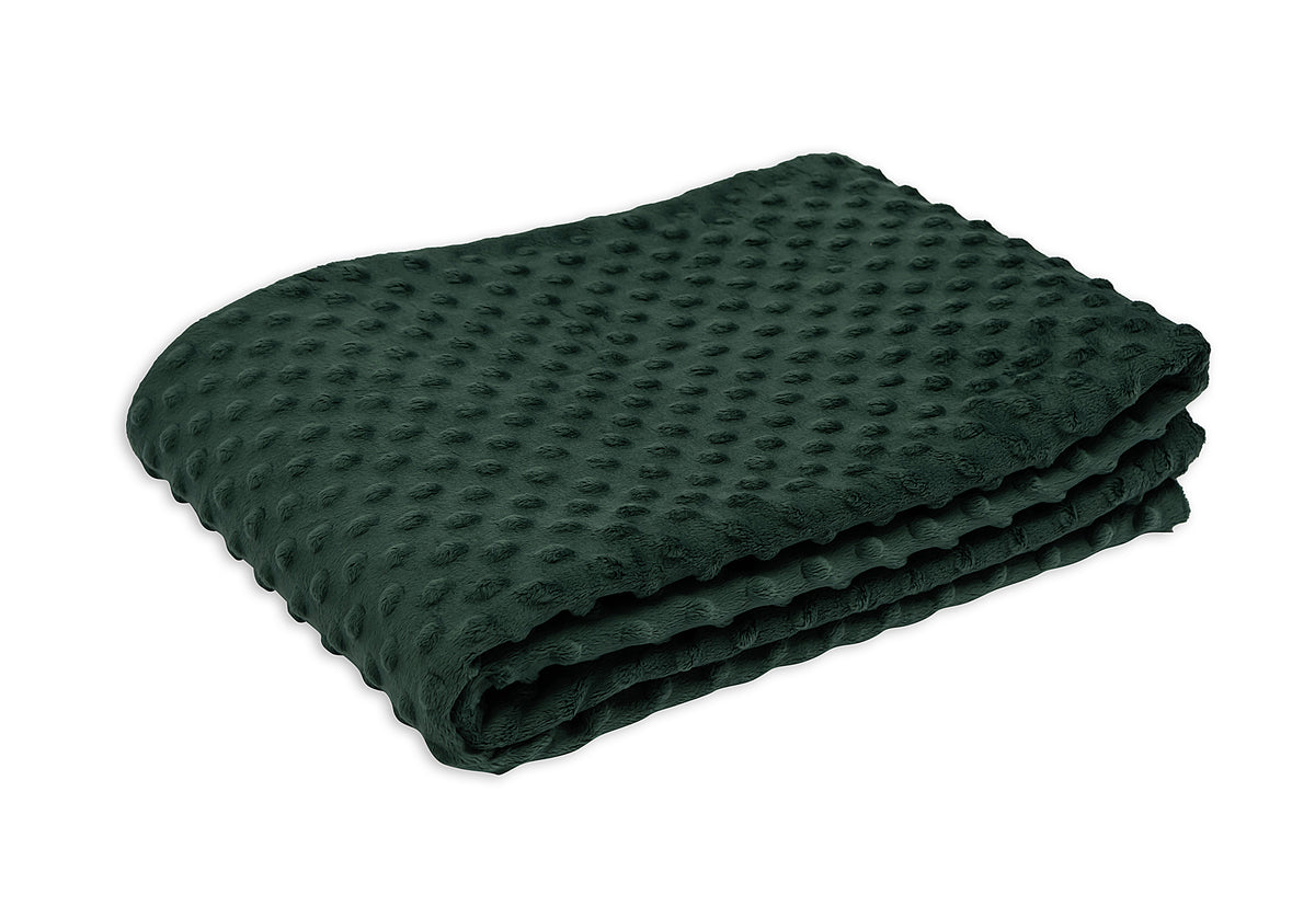 weighted blanket cover on the white backgroung