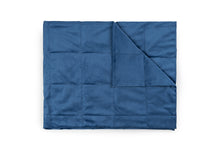 Carica l&#39;immagine nel visualizzatore di Gallery, VELVET TOP WEIGHTED BLANKET IN NAVY BLUE 