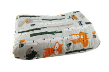 Carica l&#39;immagine nel visualizzatore di Gallery, WOODLAND ANIMALS WEIGHTED BLANKET- GREY SHADE