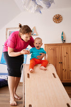 Carica l&#39;immagine nel visualizzatore di Gallery, smiling child sliding on the ladder/slider attached to the good wood rocker