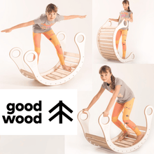 Carica l&#39;immagine nel visualizzatore di Gallery, girl balancing on good wood rocker in colour white