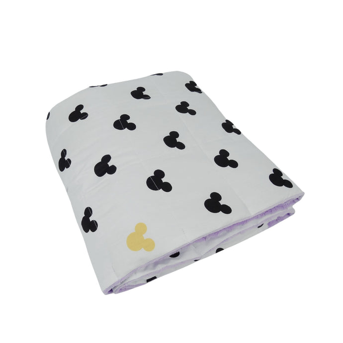100x150cm, Mickey Cotton & Red Minky Weighted Blanket, 3kg