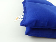 Carica l&#39;immagine nel visualizzatore di Gallery, cotton weighted lap pillow in cobalt blue senory owl 