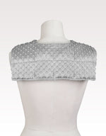 silver MINKY_WEIGHTED_COLLAR_from the back