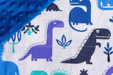 Carica l&#39;immagine nel visualizzatore di Gallery, DINOSAURS MINKY WEIGHTED BLANKET | SENSORY OWL