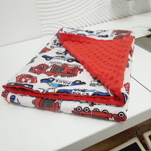 Carica l&#39;immagine nel visualizzatore di Gallery, FIRE ENGINE MINKY WEIGHTED BLANKET | SENSORY BLANKET