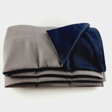 Carica l&#39;immagine nel visualizzatore di Gallery, NAVY BLUE COTTON WEIGHTED BLANKET | SENSORY OWL