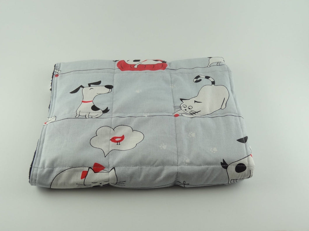 PLAYFUL PETS MINKY WEIGHTED BLANKET Sensory Owl