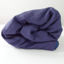 Carica l&#39;immagine nel visualizzatore di Gallery, NAVY BLUE COTTON MINKY WEIGHTED BLANKET Sensoryowl
