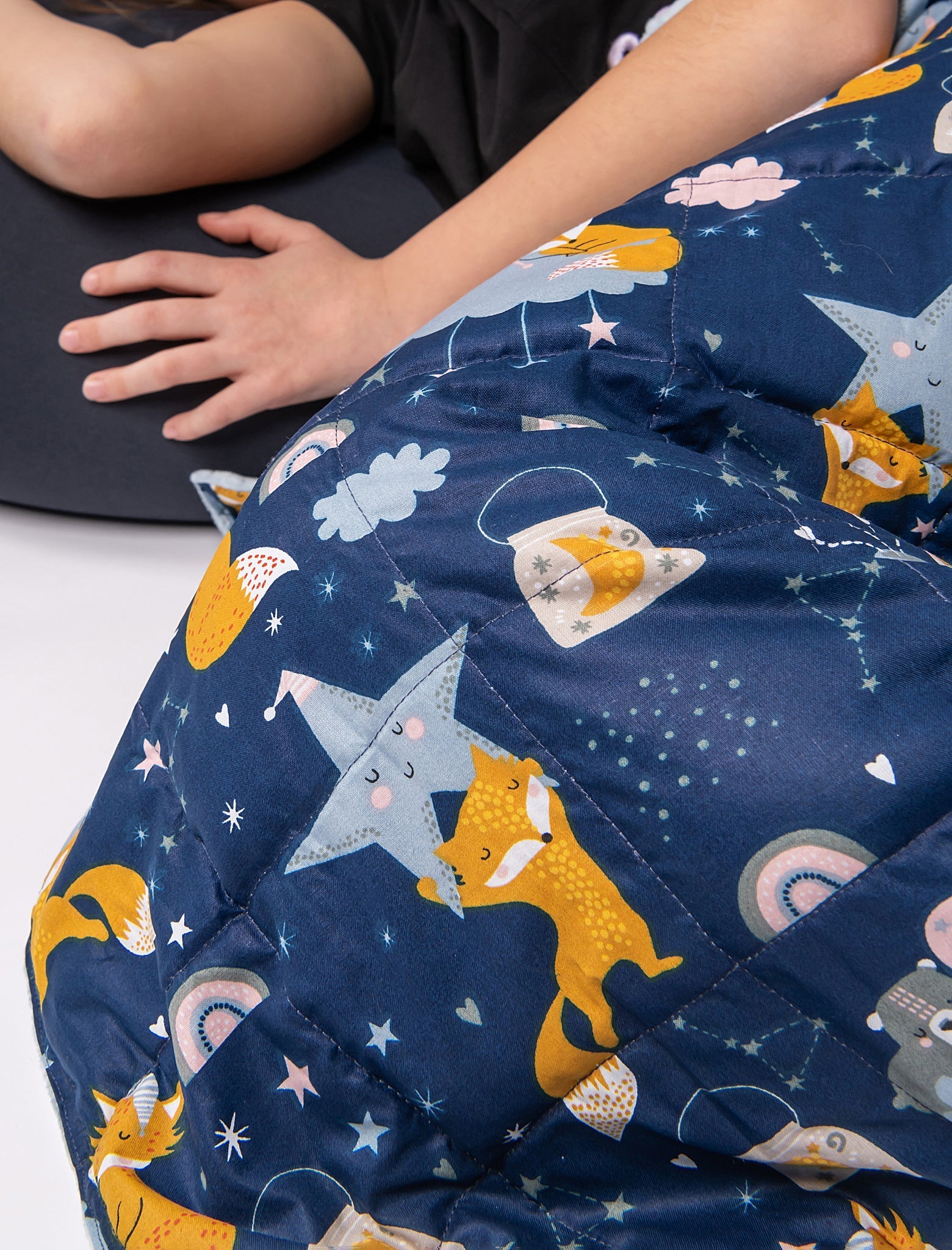 SLEEPING FOXES COTTON WEIGHTED BLANKET