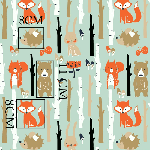 WOODLAND ANIMALS MINKY WEIGHTED BLANKET BY SENSORY OWL